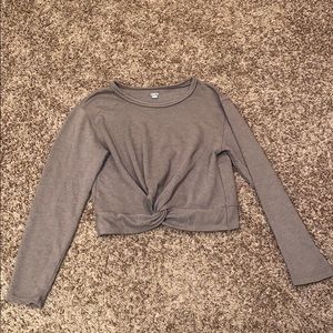 Cropped tie shirt from aerie